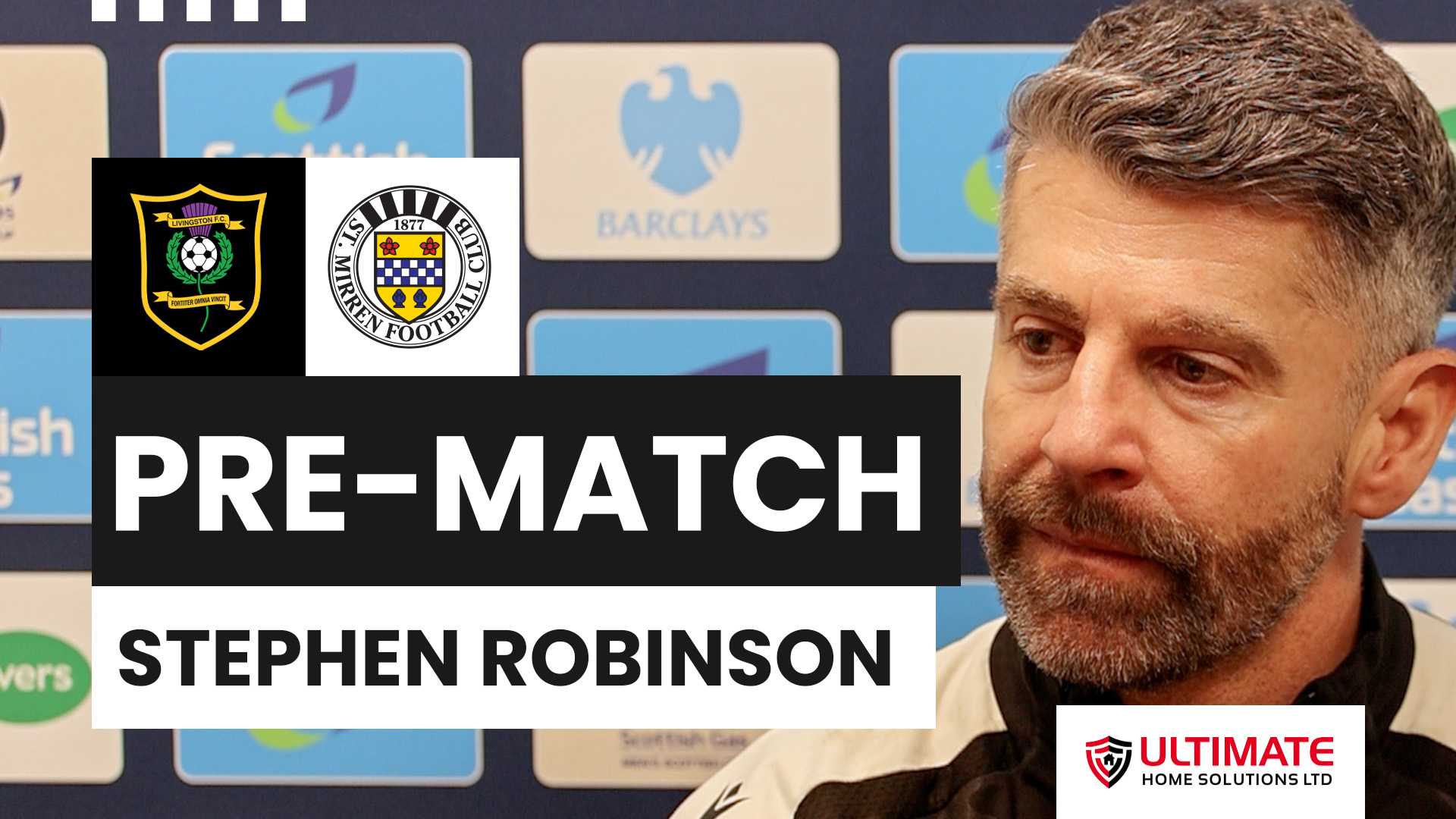 Stephen Robinson Pre-Livingston